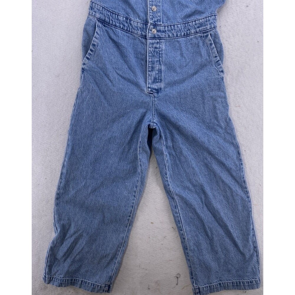 Levi’s Premium Short Sleeve Boilersuit Womens Small Light Wash Denim Jumpsuit - Picture 7 of 12